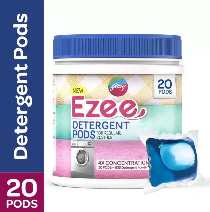 godrej ezee Detergent Pods Regular Detergent Pod (20 Pods) godrej ezee Detergent Pods Regular Detergent Pod (20 Pods)